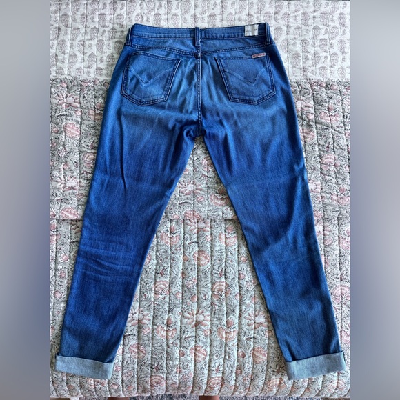 Hudson Tally Unfamed Hem Skinny Cropped Jeans 27 - Picture 6 of 7